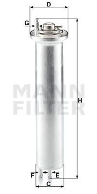 MANN-FILTER Топливный фильтр WK 532
