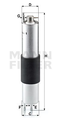 MANN-FILTER Топливный фильтр WK 532/1