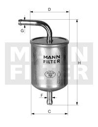MANN-FILTER Топливный фильтр WK 56