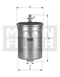 MANN-FILTER Kütusefilter WK 56/3