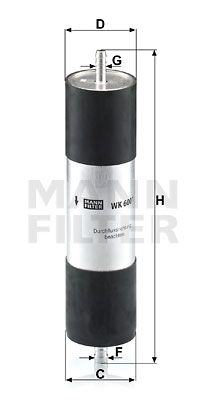 MANN-FILTER Топливный фильтр WK 6001