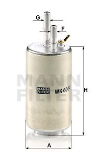 MANN-FILTER Топливный фильтр WK 6004