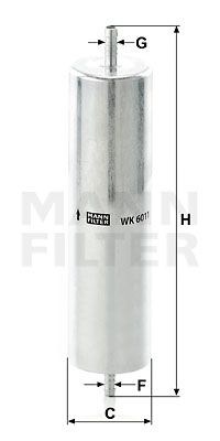MANN-FILTER Топливный фильтр WK 6011