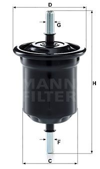 MANN-FILTER Топливный фильтр WK 6013