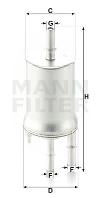 MANN-FILTER Топливный фильтр WK 6015