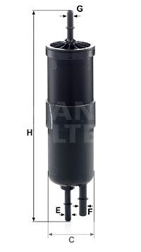MANN-FILTER Топливный фильтр WK 6030