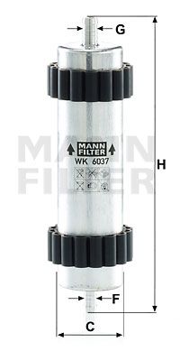 MANN-FILTER Kütusefilter WK 6037