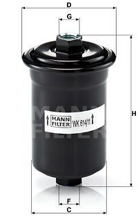 MANN-FILTER Kütusefilter WK 614/11