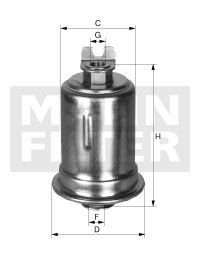MANN-FILTER Топливный фильтр WK 614/12 x