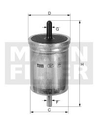 MANN-FILTER Топливный фильтр WK 614/19
