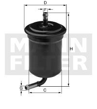MANN-FILTER Топливный фильтр WK 614/42