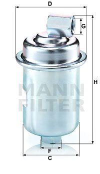 MANN-FILTER Топливный фильтр WK 614/44