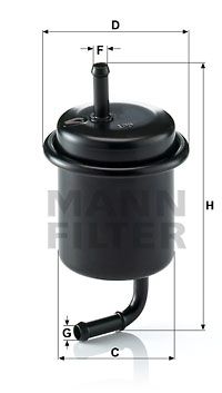 MANN-FILTER Топливный фильтр WK 614/47