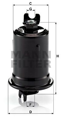MANN-FILTER Топливный фильтр WK 614/8