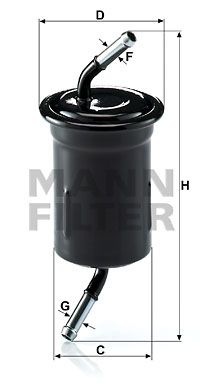 MANN-FILTER Топливный фильтр WK 614/9
