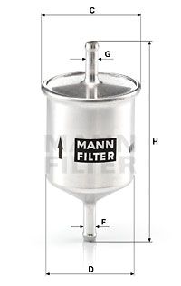 MANN-FILTER Топливный фильтр WK 66