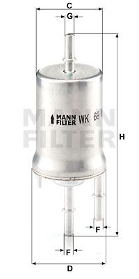 MANN-FILTER Kütusefilter WK 69