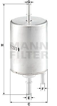 MANN-FILTER Kütusefilter WK 720/3