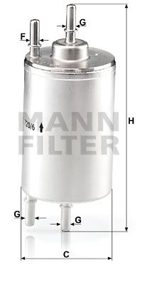 MANN-FILTER Kütusefilter WK 720/6