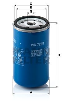 MANN-FILTER Kütusefilter WK 723/1