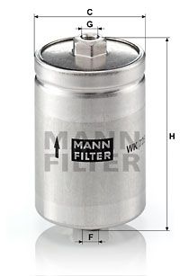 MANN-FILTER Топливный фильтр WK 725