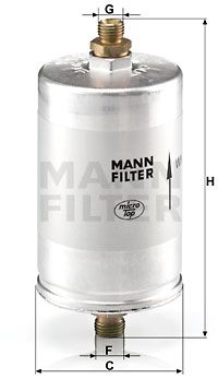 MANN-FILTER Топливный фильтр WK 726/2