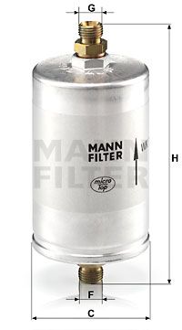 MANN-FILTER Kütusefilter WK 726/3