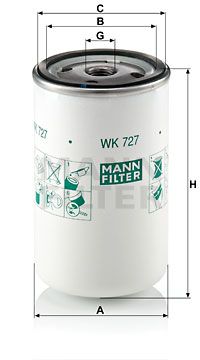 MANN-FILTER Kütusefilter WK 727