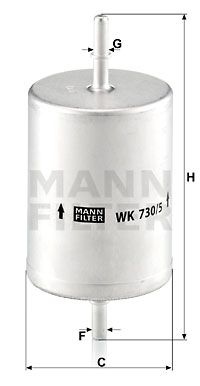 MANN-FILTER Kütusefilter WK 730/5