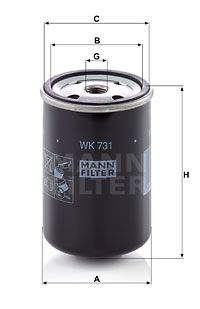 MANN-FILTER Kütusefilter WK 731