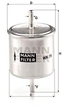 MANN-FILTER Kütusefilter WK 79