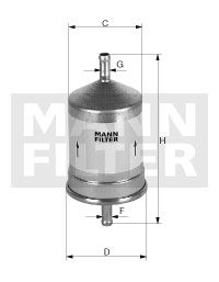 MANN-FILTER Топливный фильтр WK 79/80
