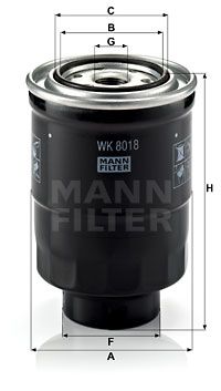 MANN-FILTER Kütusefilter WK 8018 x