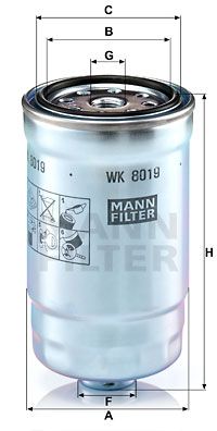 MANN-FILTER Kütusefilter WK 8019
