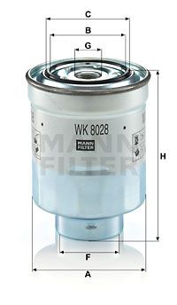 MANN-FILTER Kütusefilter WK 8028 z