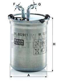 MANN-FILTER Kütusefilter WK 8029/1