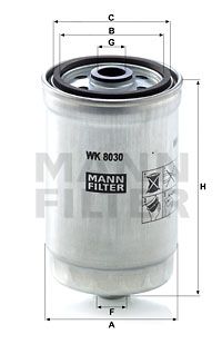 MANN-FILTER Kütusefilter WK 8030