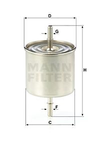 MANN-FILTER Топливный фильтр WK 8046