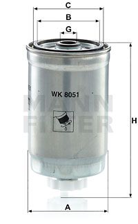 MANN-FILTER Kütusefilter WK 8051
