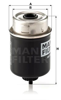 MANN-FILTER Топливный фильтр WK 8100