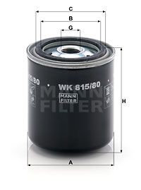 MANN-FILTER Kütusefilter WK 815/80