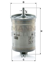 MANN-FILTER Kütusefilter WK 818