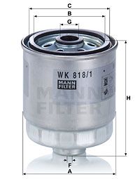 MANN-FILTER Kütusefilter WK 818/1