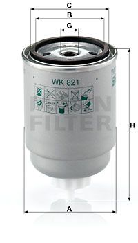 MANN-FILTER Kütusefilter WK 821