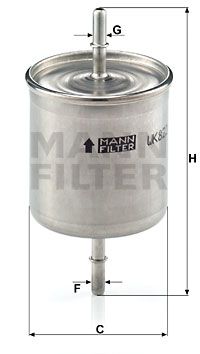 MANN-FILTER Kütusefilter WK 822/2