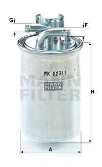 MANN-FILTER Kütusefilter WK 823/1