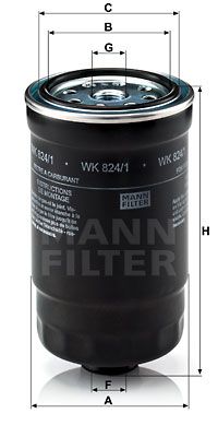 MANN-FILTER Kütusefilter WK 824/1