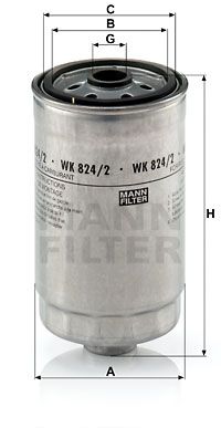 MANN-FILTER Топливный фильтр WK 824/2