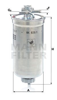 MANN-FILTER Kütusefilter WK 829/1 x