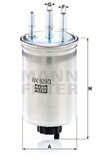 MANN-FILTER Kütusefilter WK 829/3